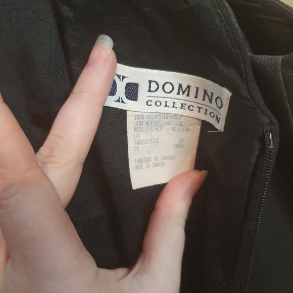 Vintage black dress with circle skirt - Picture 3 of 3